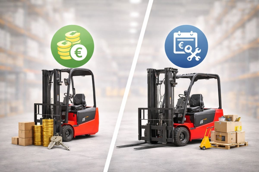 Alquiler o compra de carretilla elevadora: ¿qué opción conviene más?