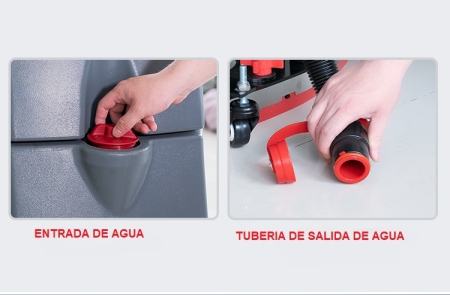 Fregadora eléctrica con opción empuje manual X4