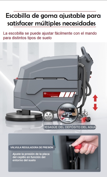 Fregadora eléctrica con opción empuje manual X4